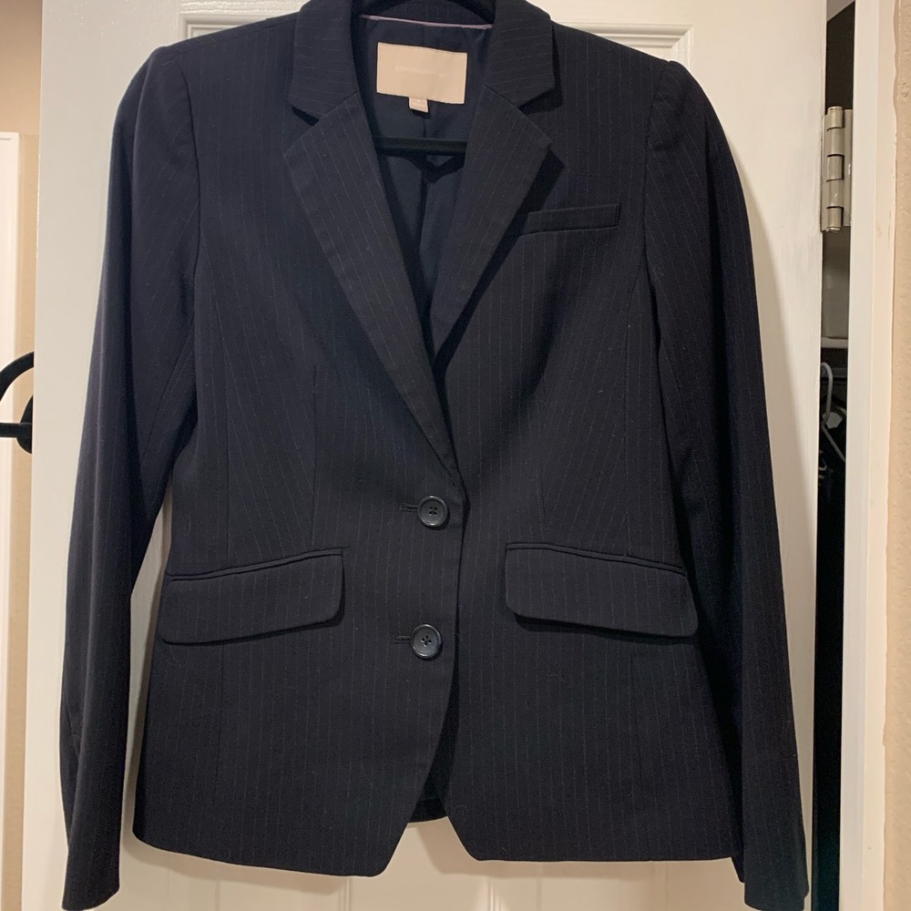 Banana Republic Factory Navy Pinstripe blazer